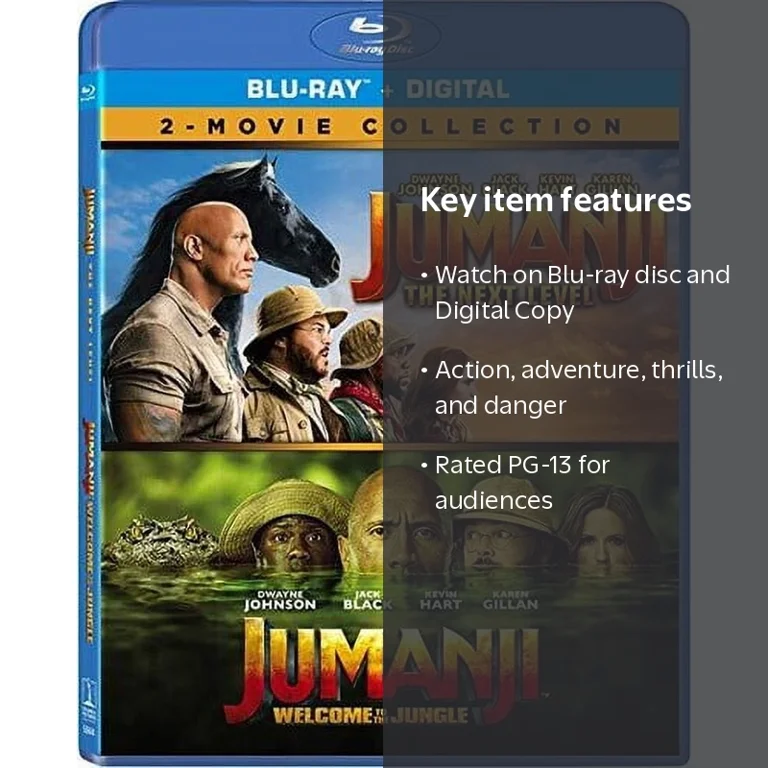 Sony Pictures Jumanji Blu-ray Movies: The Next Level & Welcome to