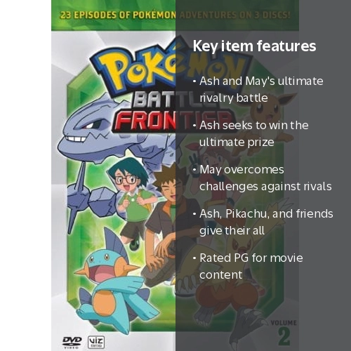 Pokemon Battle Frontier Box 2, Ash and Pikachu, Viz Media, PG