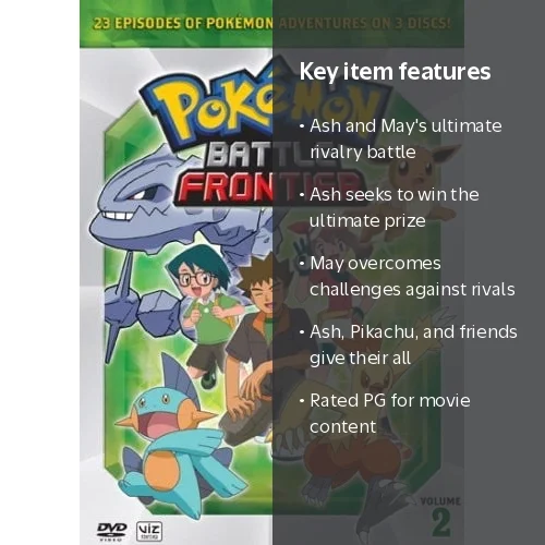 Pokemon Battle Frontier Box 2, Ash and Pikachu, Viz Media, PG