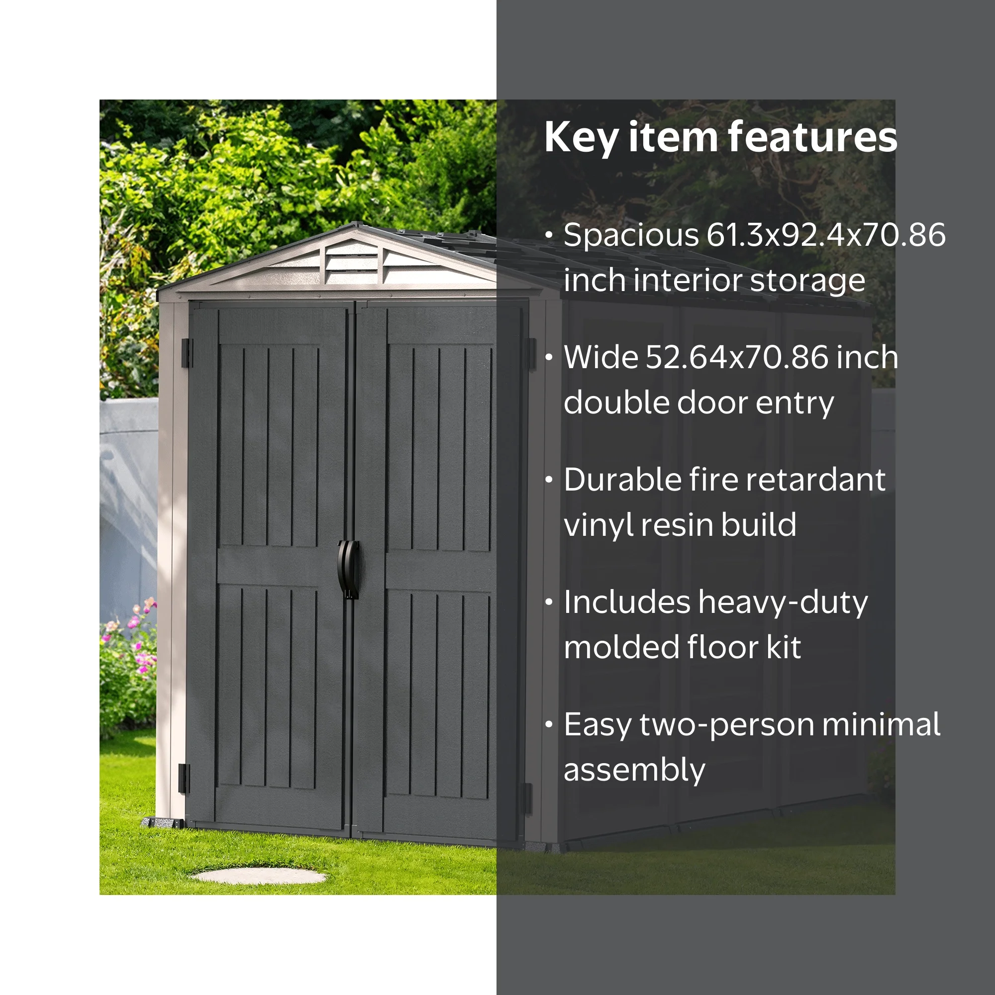 Duramax YardMate Plus 5x8' Outdoor Storage Shed with Molded Floor