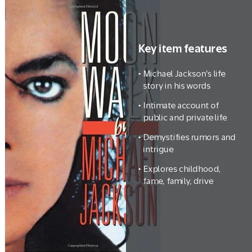 Michael Jackson, Moonwalk: A Memoir, Hardcover, 320 pages