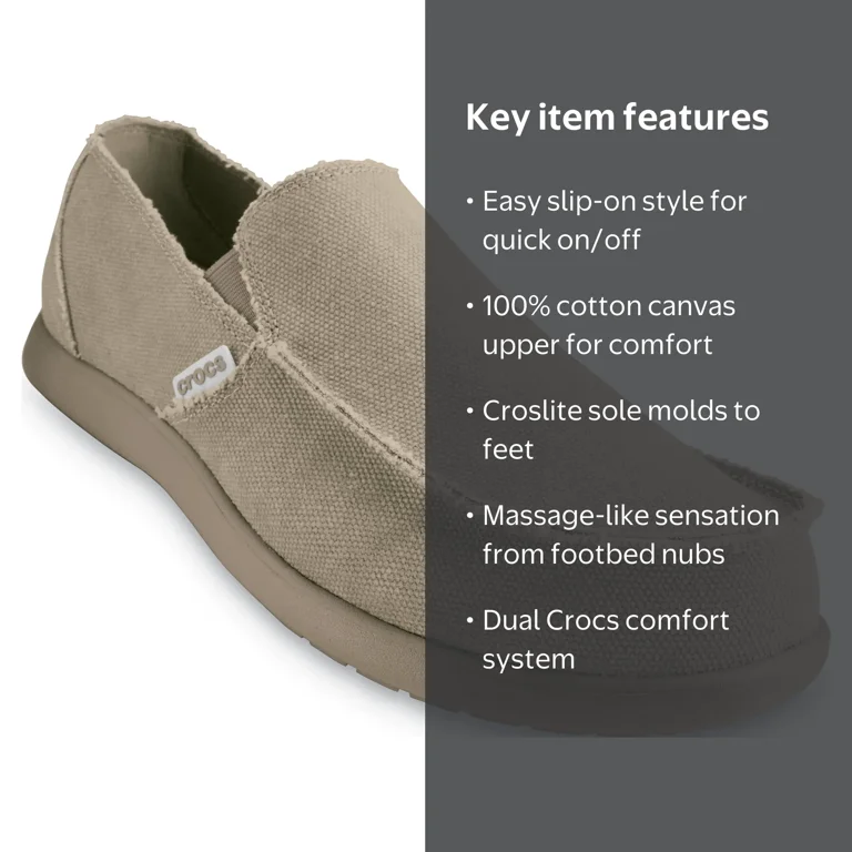 Crocs Men's Santa Cruz Slip on Loafers - Walmart.com