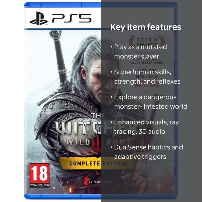 Bandai Namco, The Witcher 3: Wild Hunt Complete Edition, PS5
