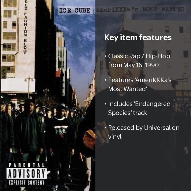 Ice Cube - Amerikkka's Most Wanted - Music & Performance - Vinyl