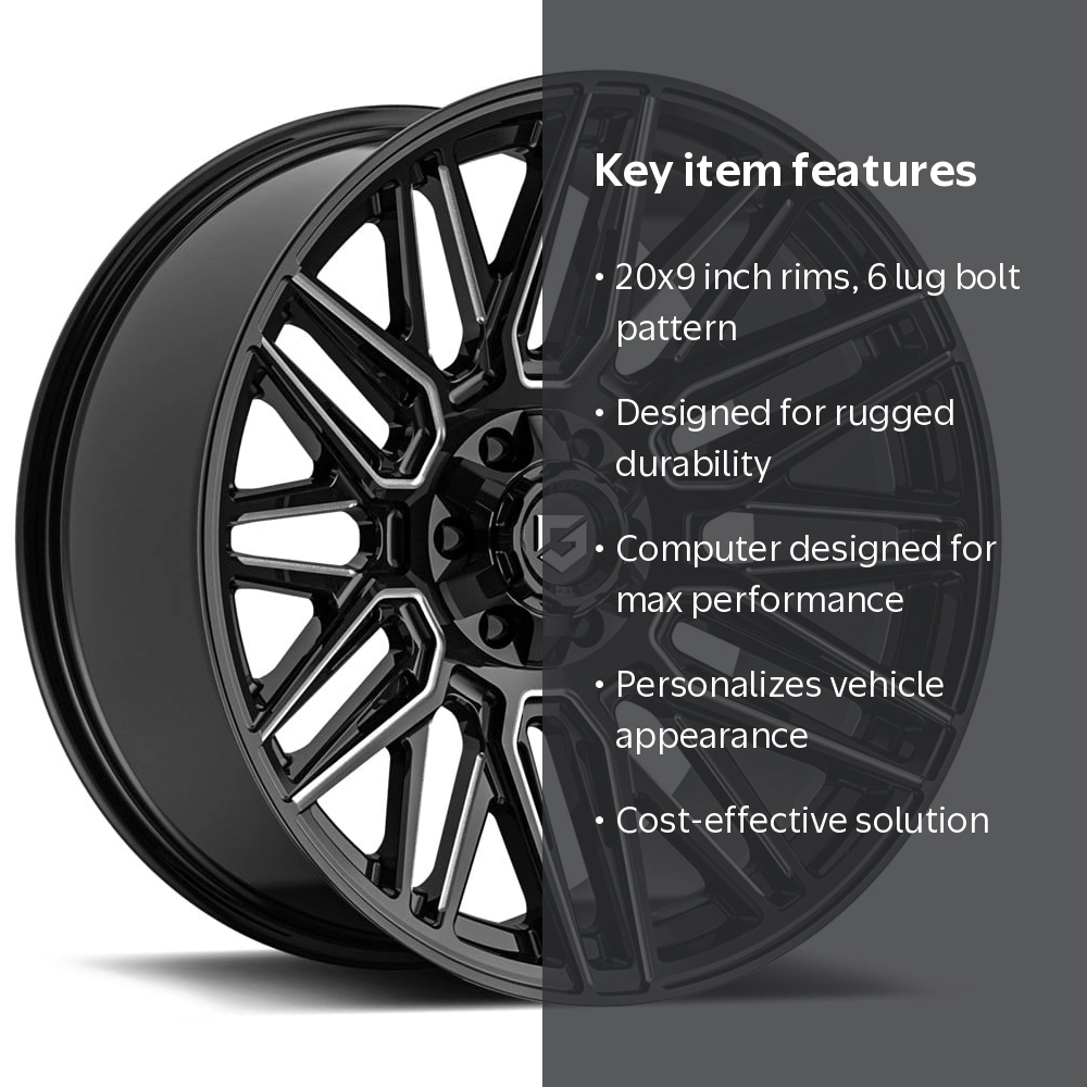 Gear Off Road 770BM 20X9 Rims 6 Lug - Walmart.com