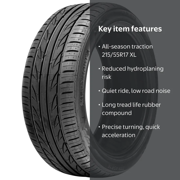 Lionhart LH-503 Tire, 215/55ZR17 98W XL, All Season, Superior