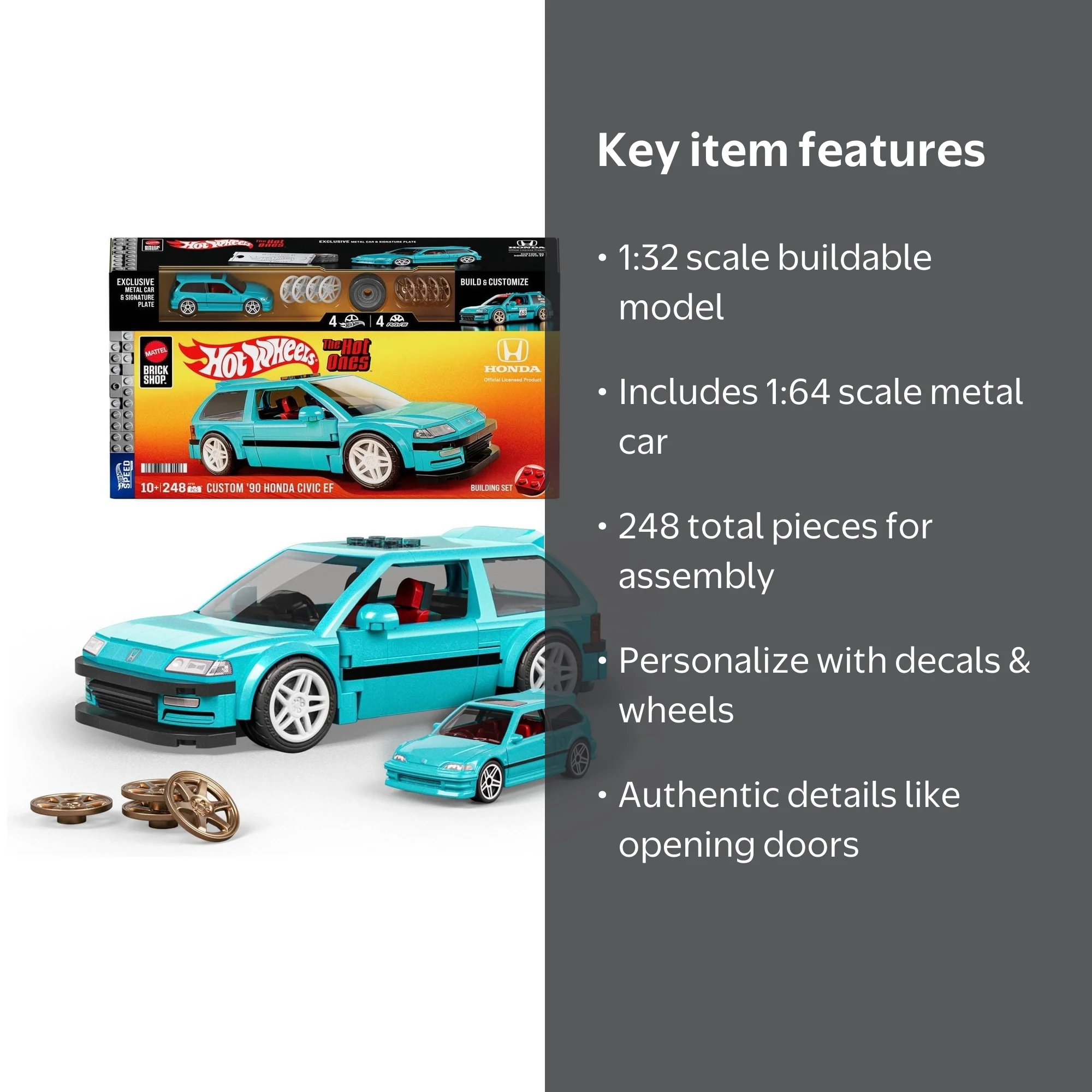 Mattel Brick Shop Hot Wheels Speed Series Honda - Walmart.com