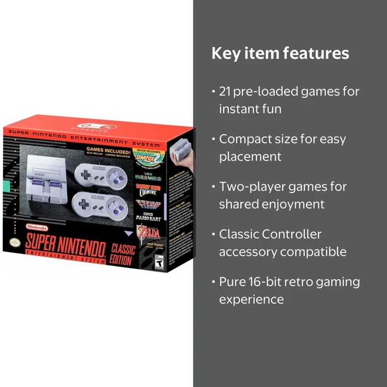 Nintendo Entertainment System, SNES Classic Edition, Mini Console