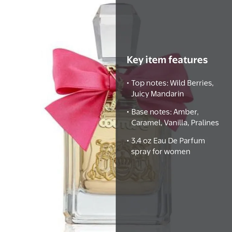 Juicy Couture, Perfume for Women, 3.4 oz, Floral, Fruity Gourmand