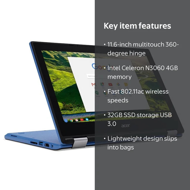 Acer, Chromebook R 11, Touch screen, 11.6