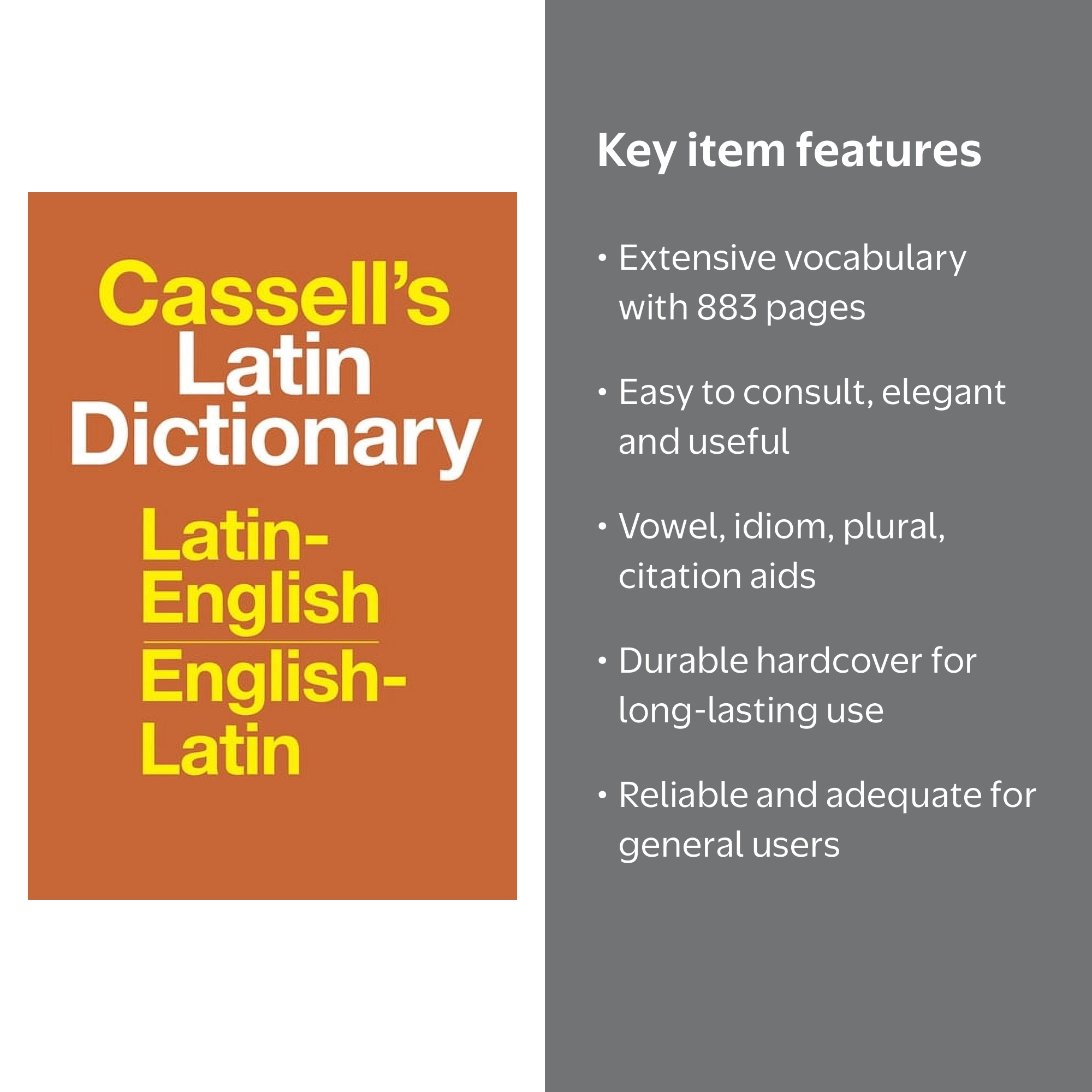 Cassell's Latin Dictionary: Latin-English, English-Latin