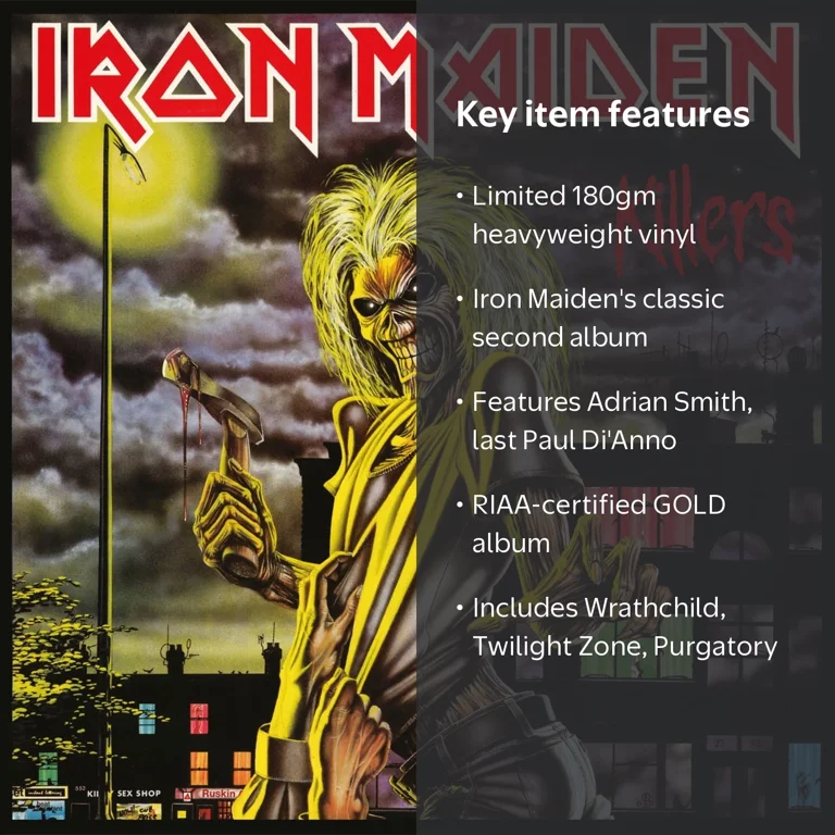 BMG, Vinyl Record, Iron Maiden Killers, 180gm Limited Edition