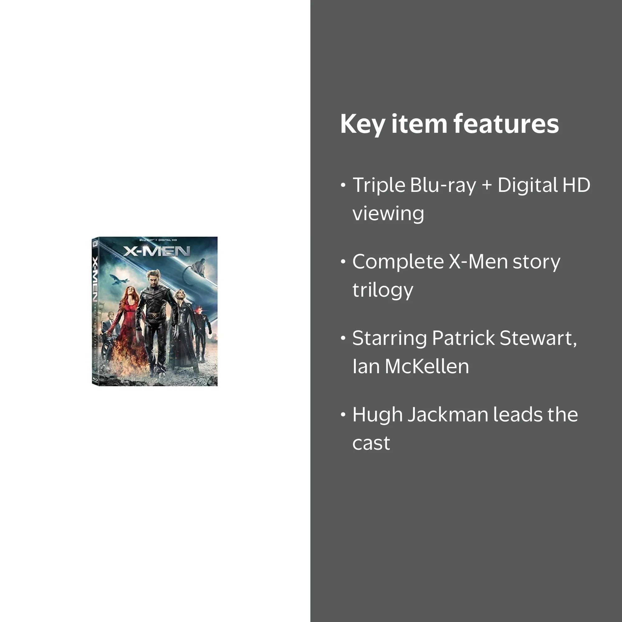 X-Men Trilogy (Blu-ray + Digital Code) - Walmart.com