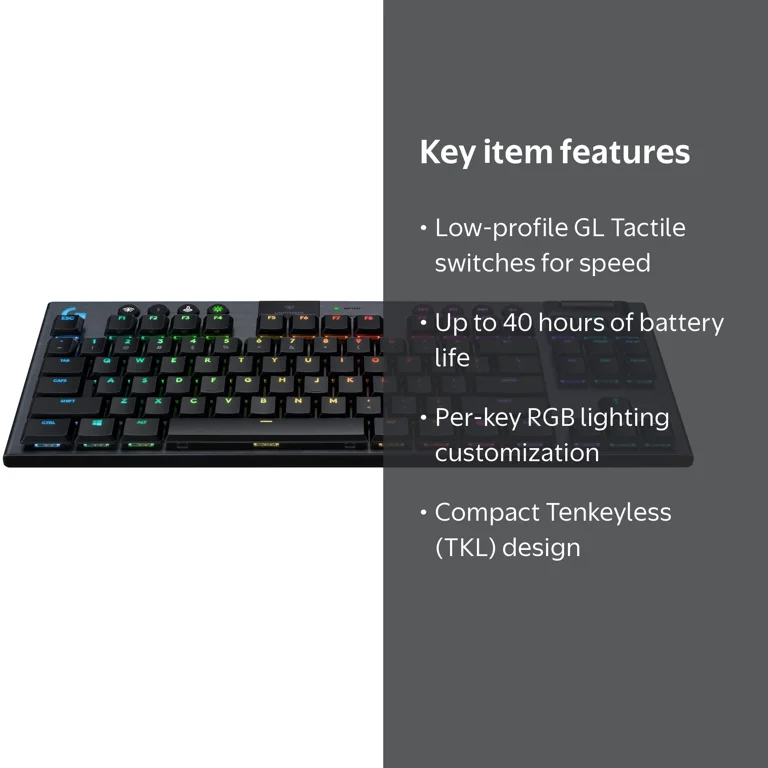 Logitech G915 LIGHTSPEED Wireless TKL Mechanical Gaming Keyboard