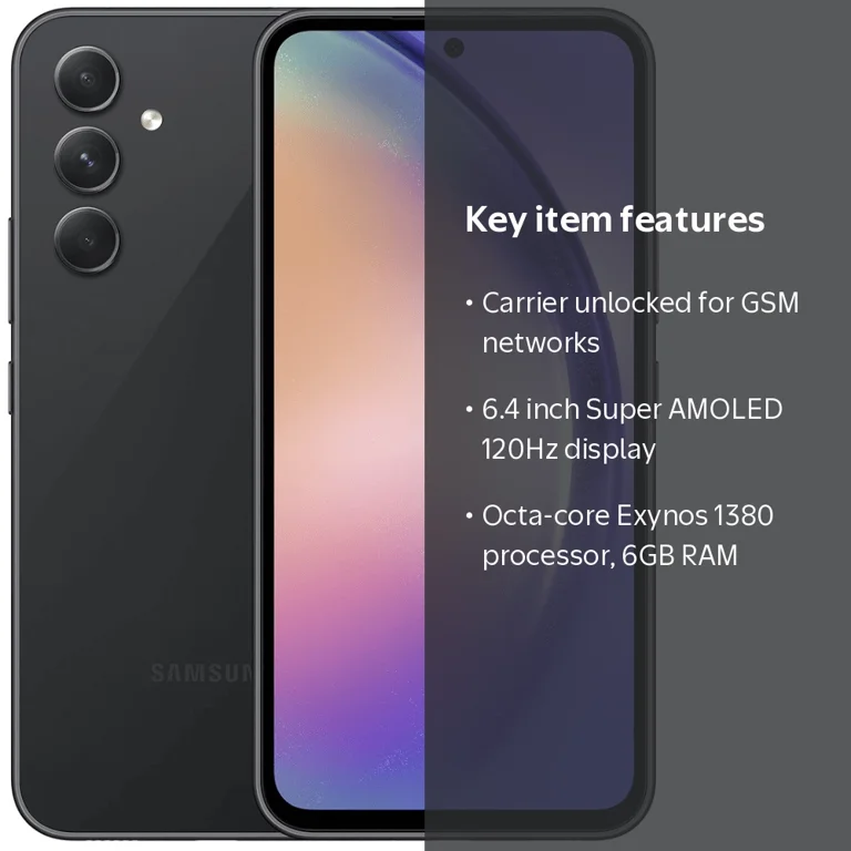 Carrier Unlocked Samsung Galaxy A54 5G Triple Cam 128GB Worldwide