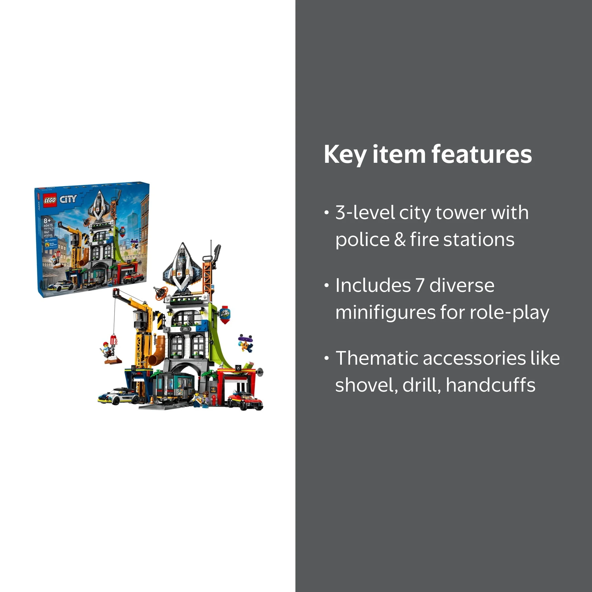 Lego City Tower 60473 1941 Pieces - Walmart.com