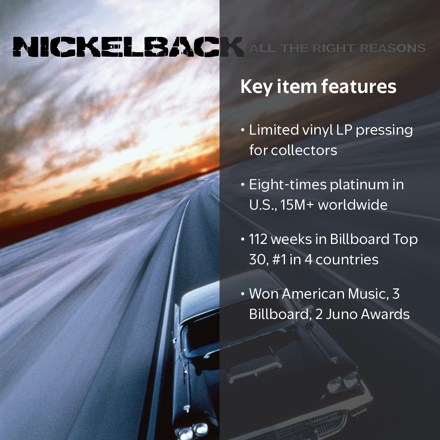 Nickelback - All The Right Reasons - Vinyl Record Music