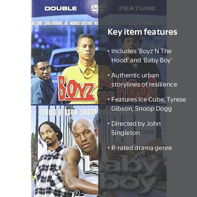 LIVE TU-BOYS　TU-noiz　DVD Boyz N The Hood / Baby Boy (DVD) - Walmart.com