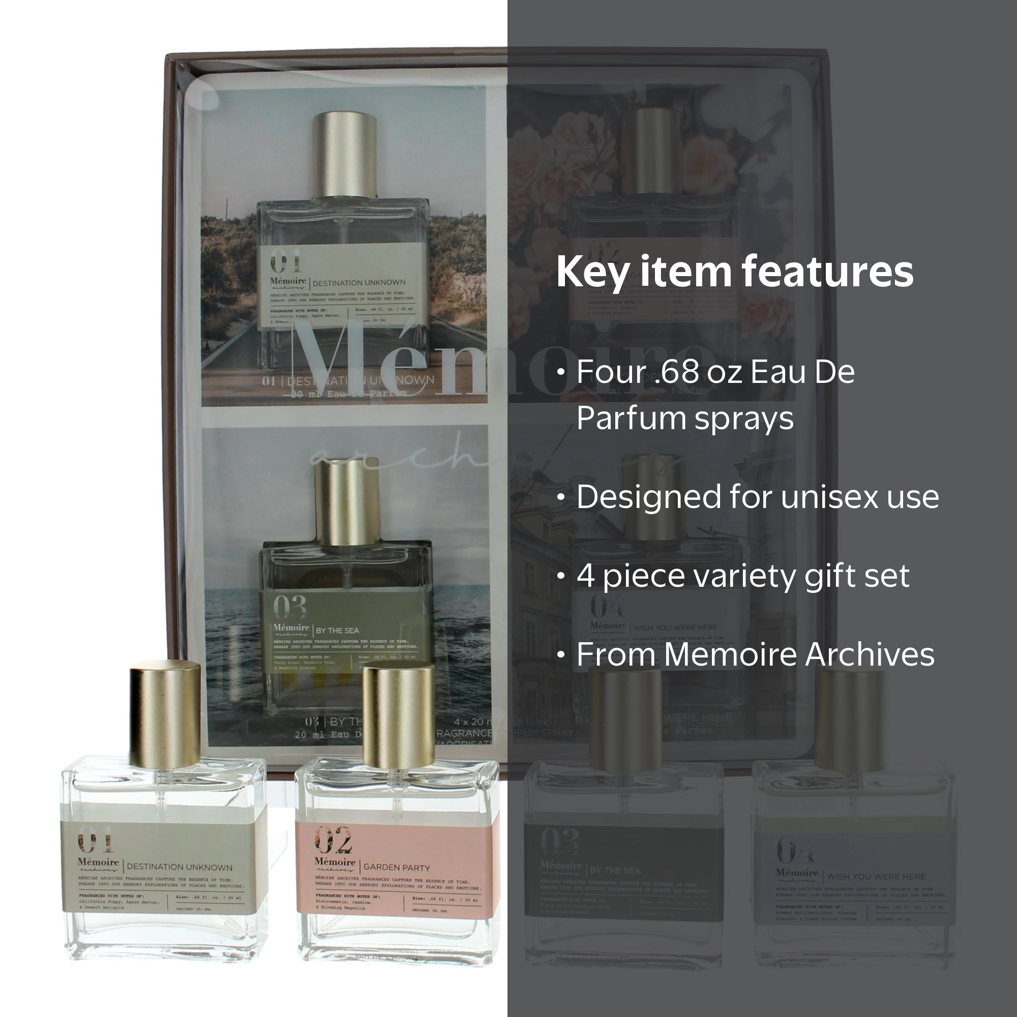 perfume CD DVD セット　まとめ売り　43点　詰め合わせ Memoire Archives, 4 Piece Unisex Eau De Parfum Gift Set, Includes