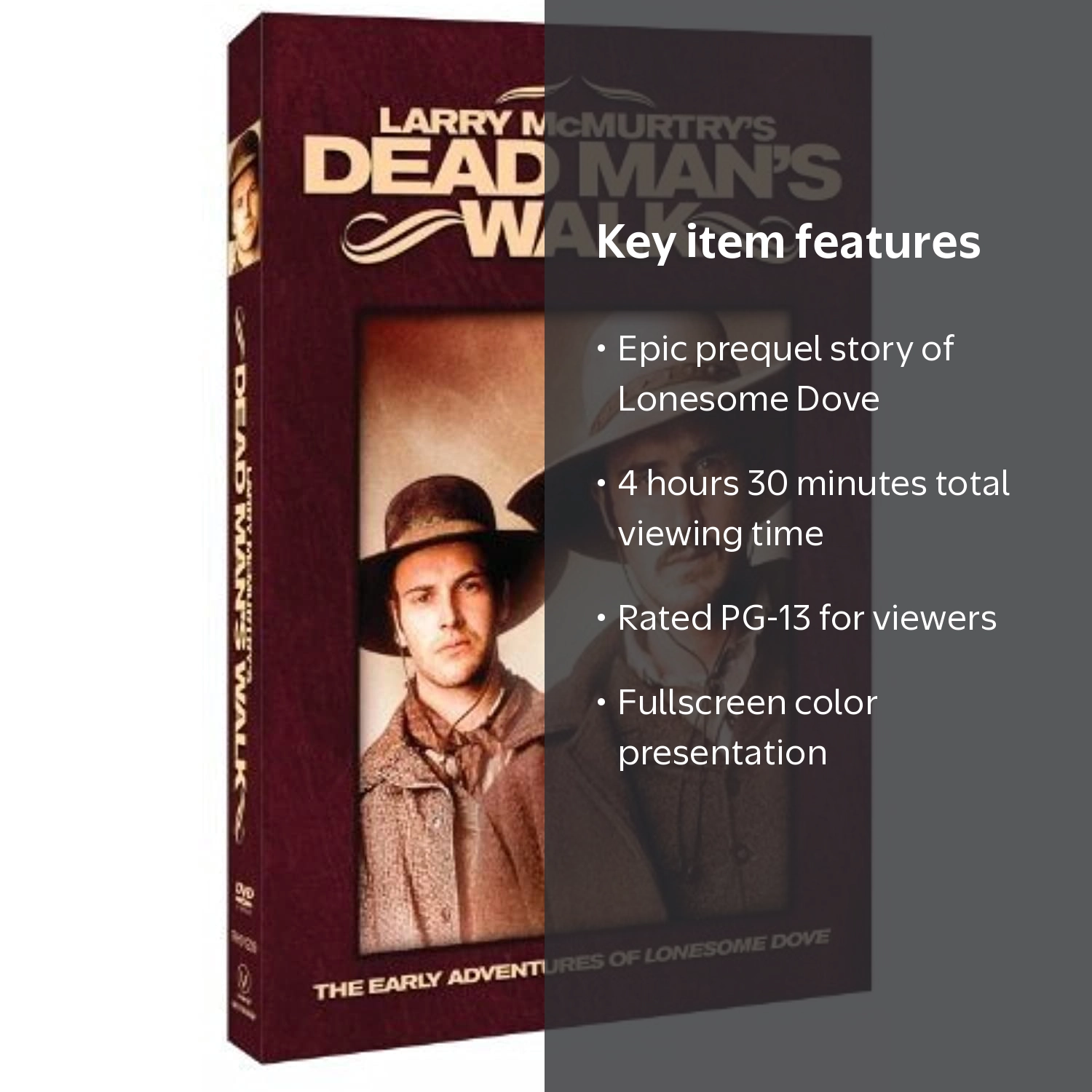 Universal Studios Dead Man's Walk DVD, 2 Disc Set, 1996