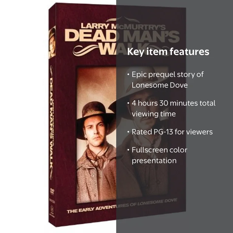 Universal Studios Dead Man's Walk DVD, 2 Disc Set, 1996