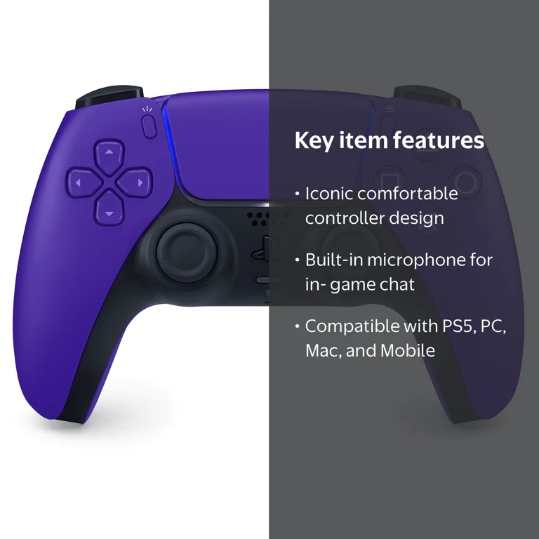 PlayStation DualSense Wireless Controller for PS5, Galactic Purple