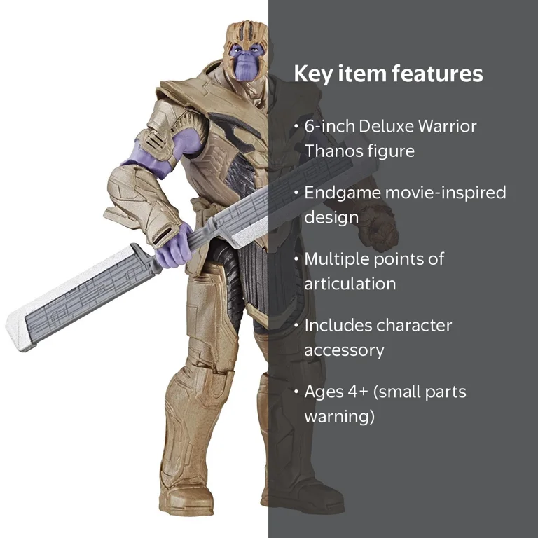 The Avengers, Warrior Thanos Deluxe Figure, 6-inch scale