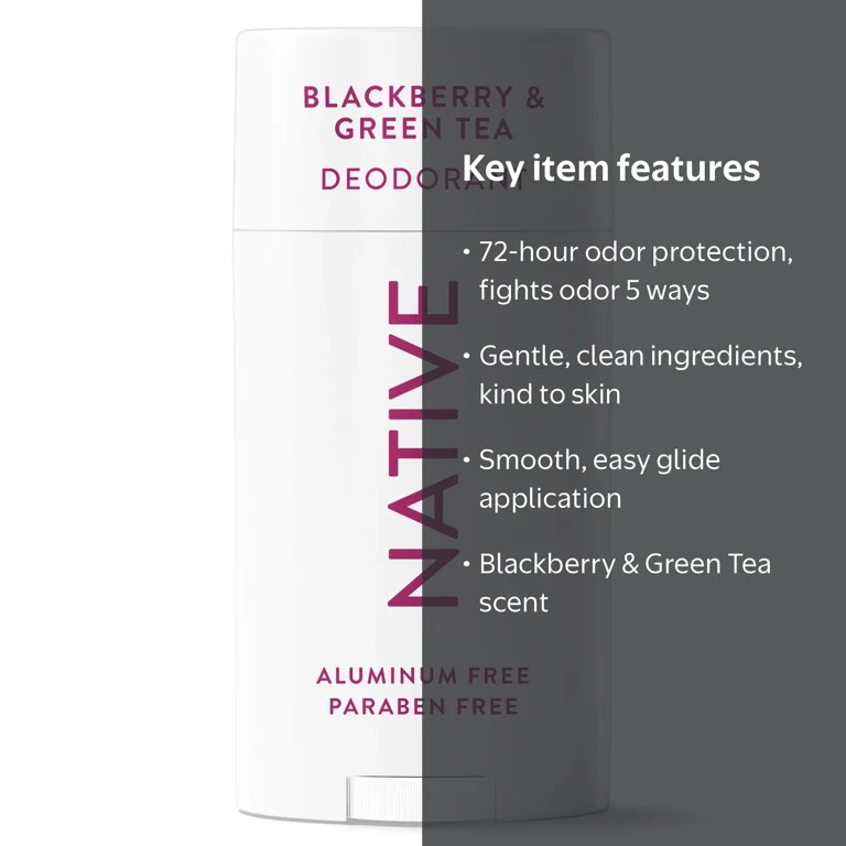 Native Deodorant, Blackberry & Green Tea, 2.65oz - Walmart.com