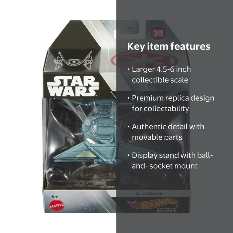 Hot Wheels Star Wars Starships Select, Premium Replica with