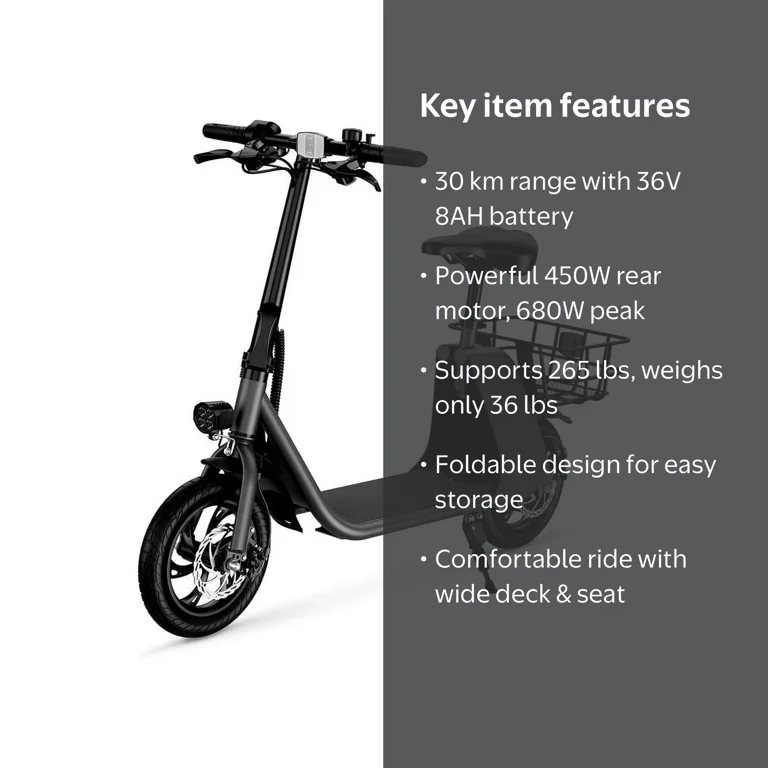 Windhorse C2 Urban Cruiser - Foldable E-Scooter - 450W, 36V, 15