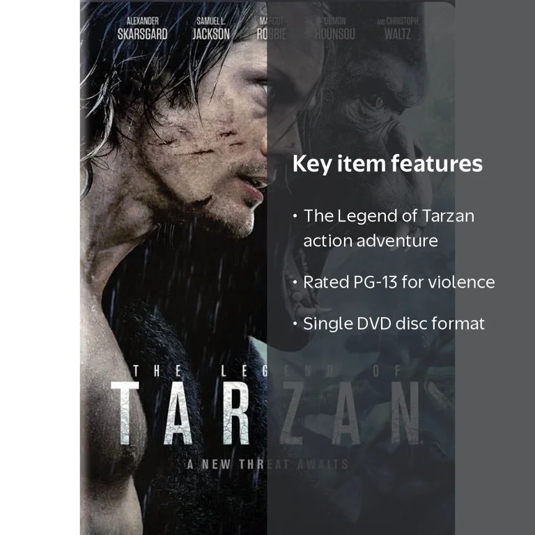 SDS, Legend of Tarzan DVD, Action Adventure PG-13, Single Disc