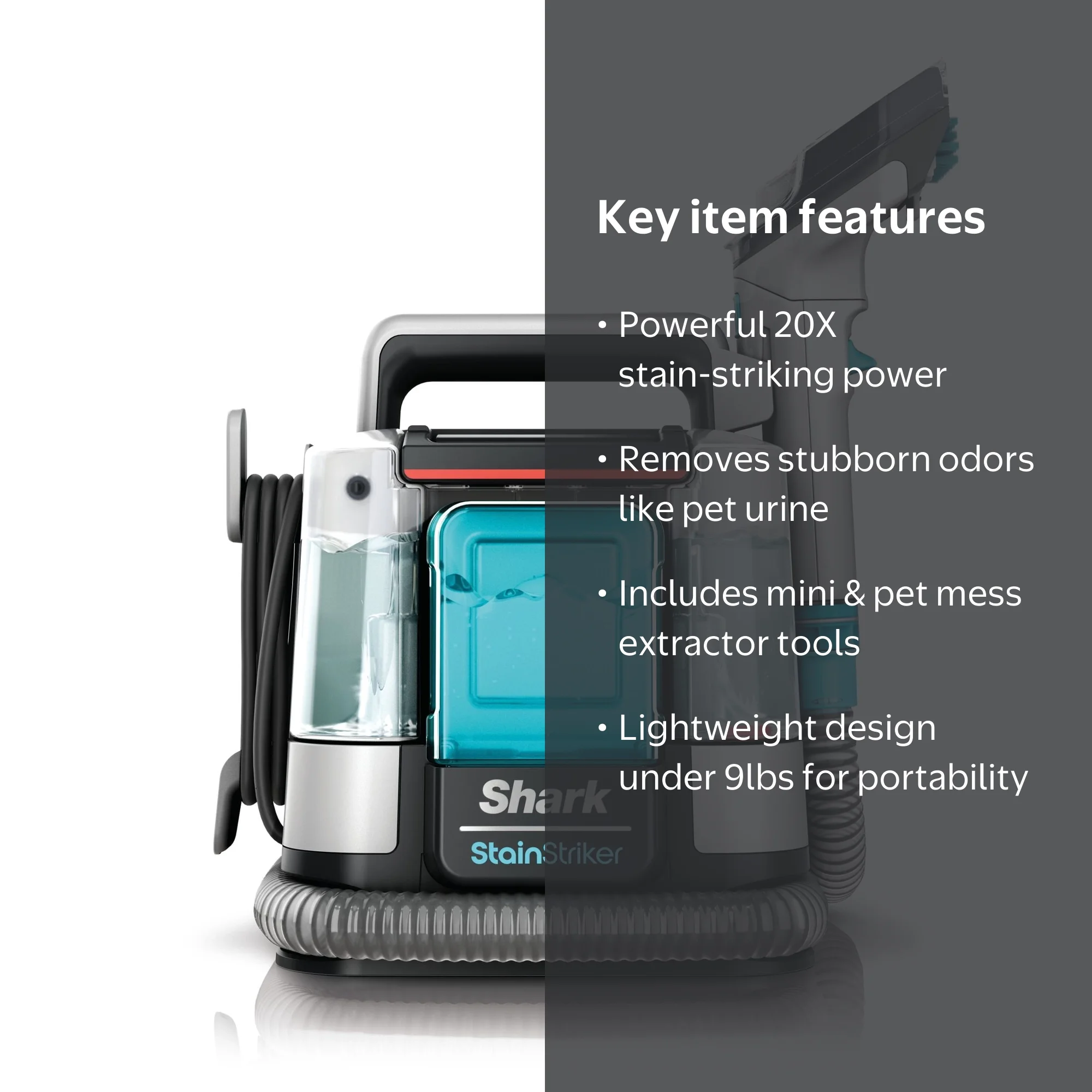 Shark PX201 StainStriker Portable Carpet Upholstery Rug Cleaner
