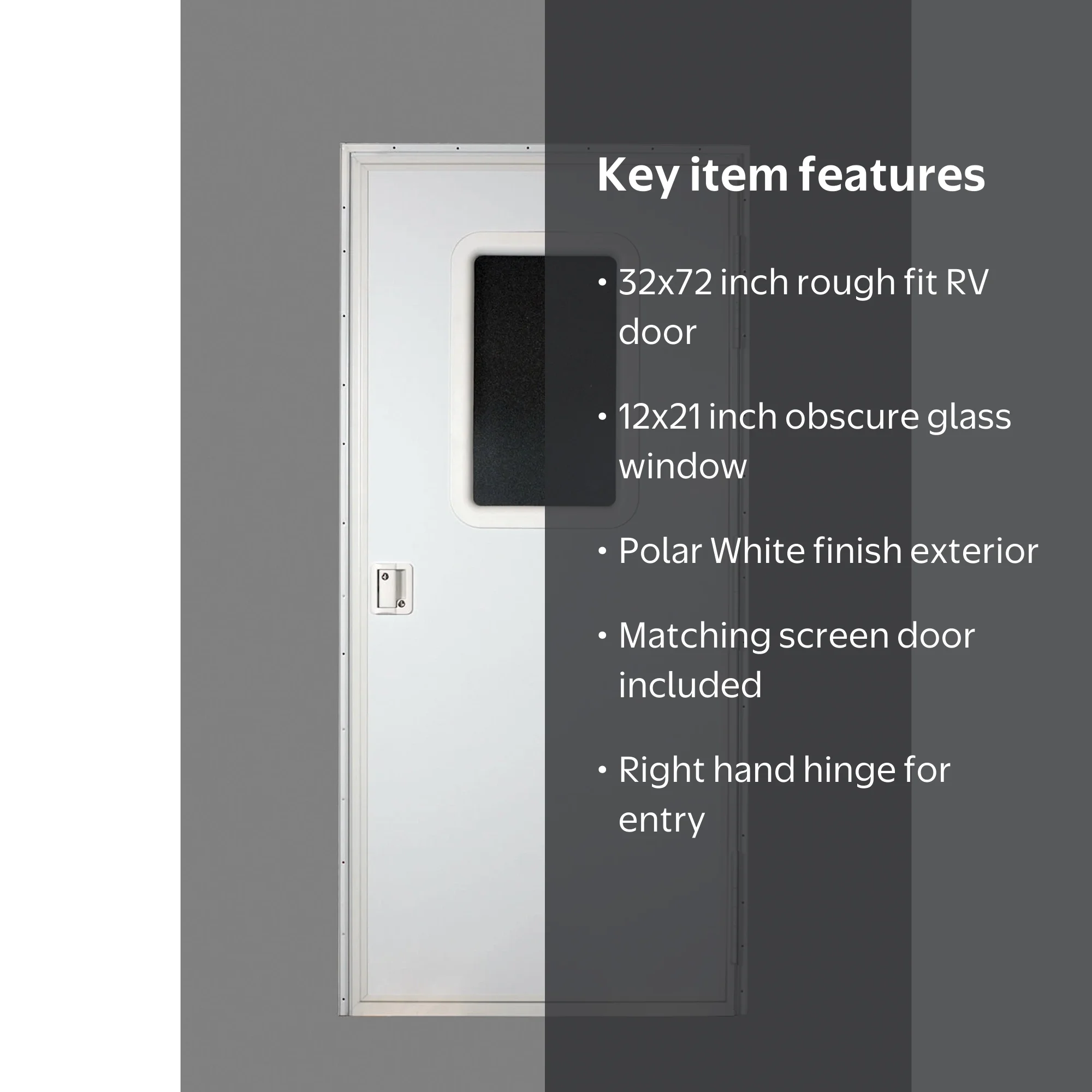 AP Products 015-217721 RV Square Entrance Door - 32