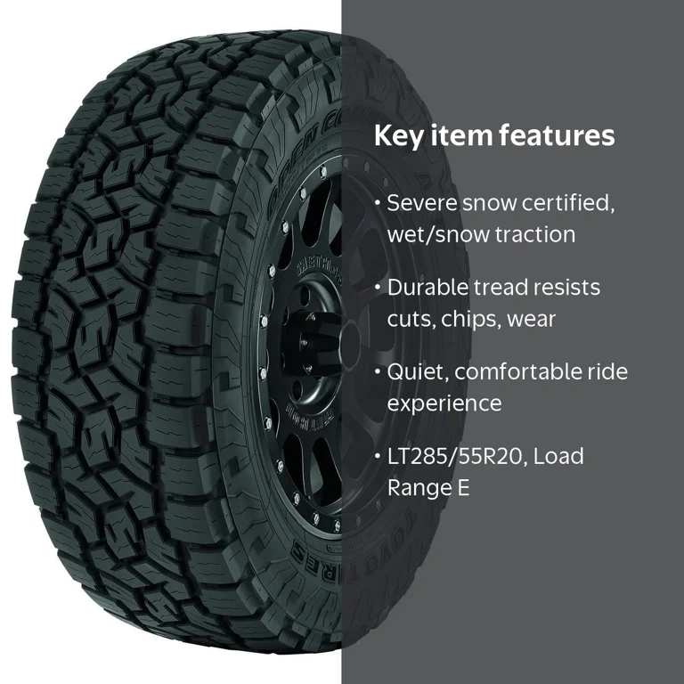 ハイエースTOYO OPEN COUNTR A/T EX1本分② tat Toyo Open Country A/T III All Terrain LT285/55R20 122/119T E Light