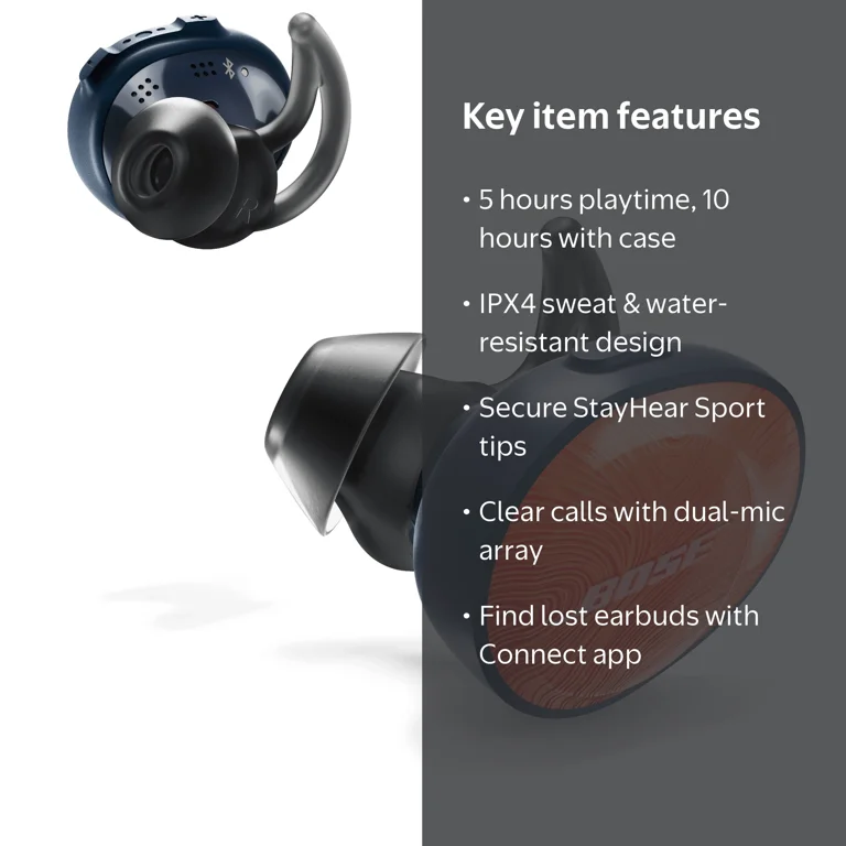 Bose SoundSport Free True Wireless Earbuds - Orange - Walmart.com
