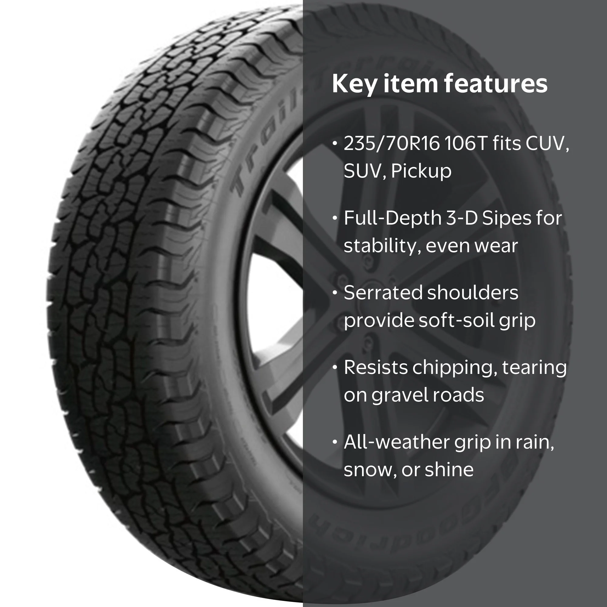 BFGoodrich All-Terrain T/A 235 70 R16 １本 BFGoodrich Trail-Terrain T/A All-Season 235/70R16 106T Tire