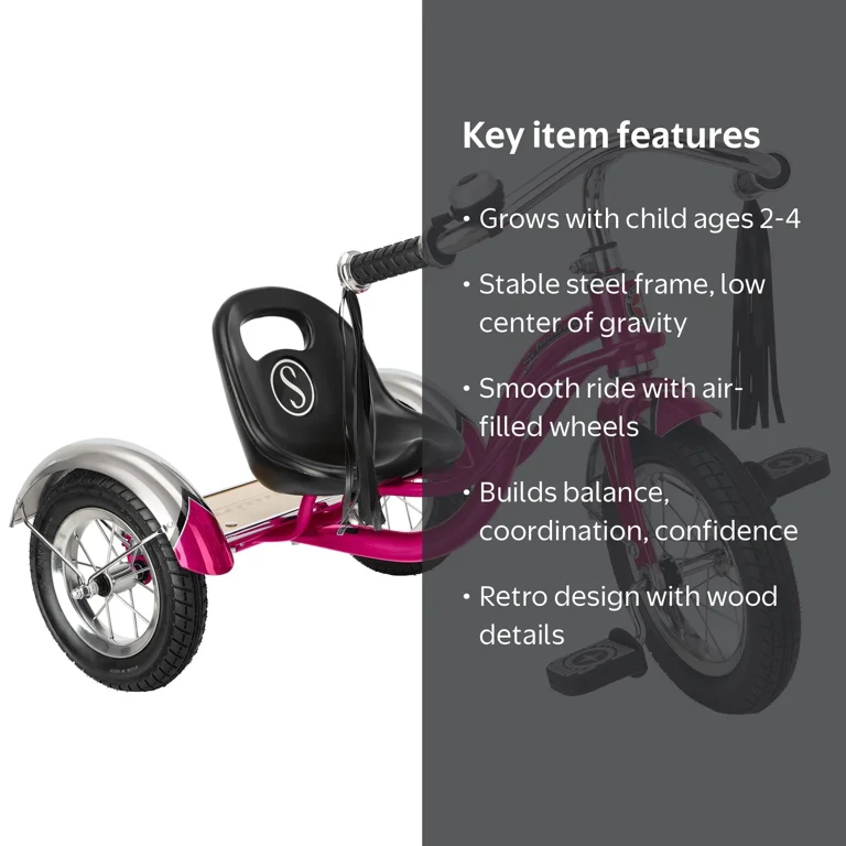 シュウィン ロードスター 12インチ USA三輪車 Schwinn 定価5万以上 Schwinn, Roadster Classic Tricycle, 12