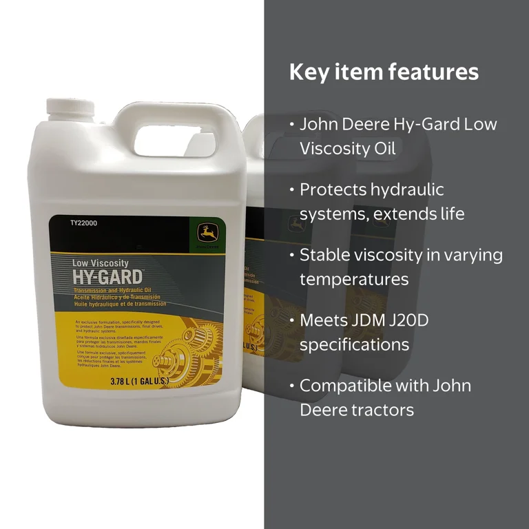John Deere Hy-Gard Transmission and Hydraulic Motor Oil, 3.78 L