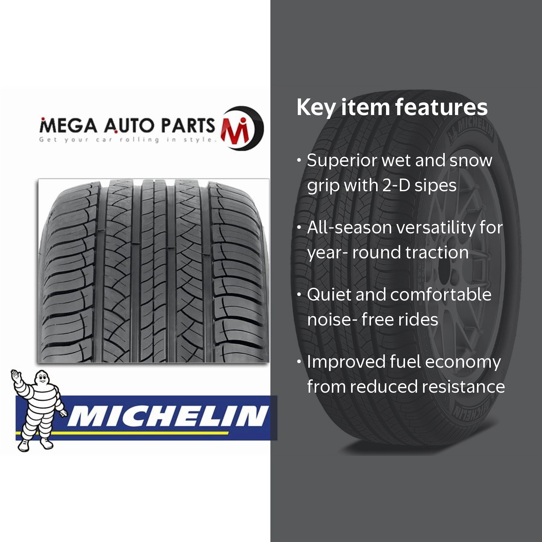 Michelin Latitude Tour HP All Season Tire, 255/60R20, XL - Walmart.com