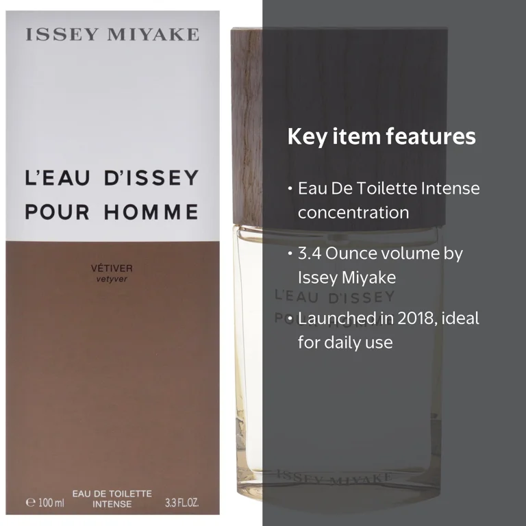 L'eau D'issey Pour Homme Vetiver EDT Intense, 3.4 oz - Walmart.com