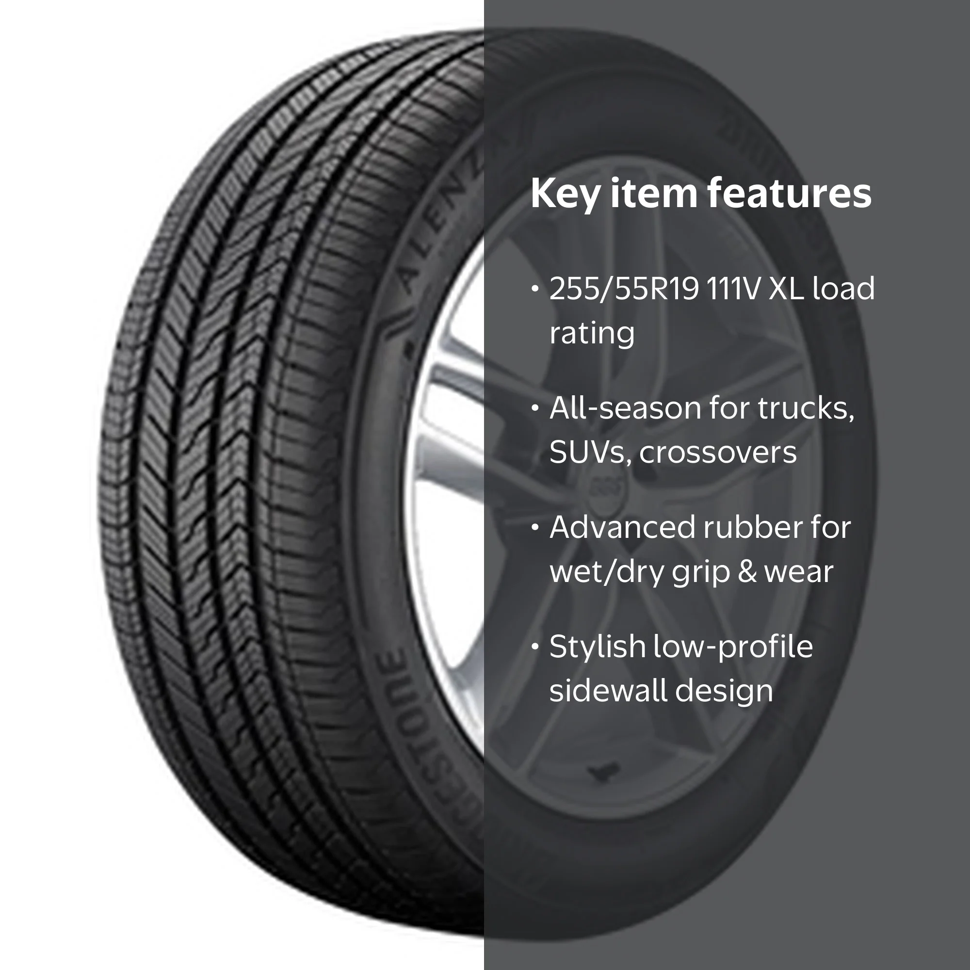 Bridgestone Alenza Sport A/S UHP All Season 255/55R19 111V XL