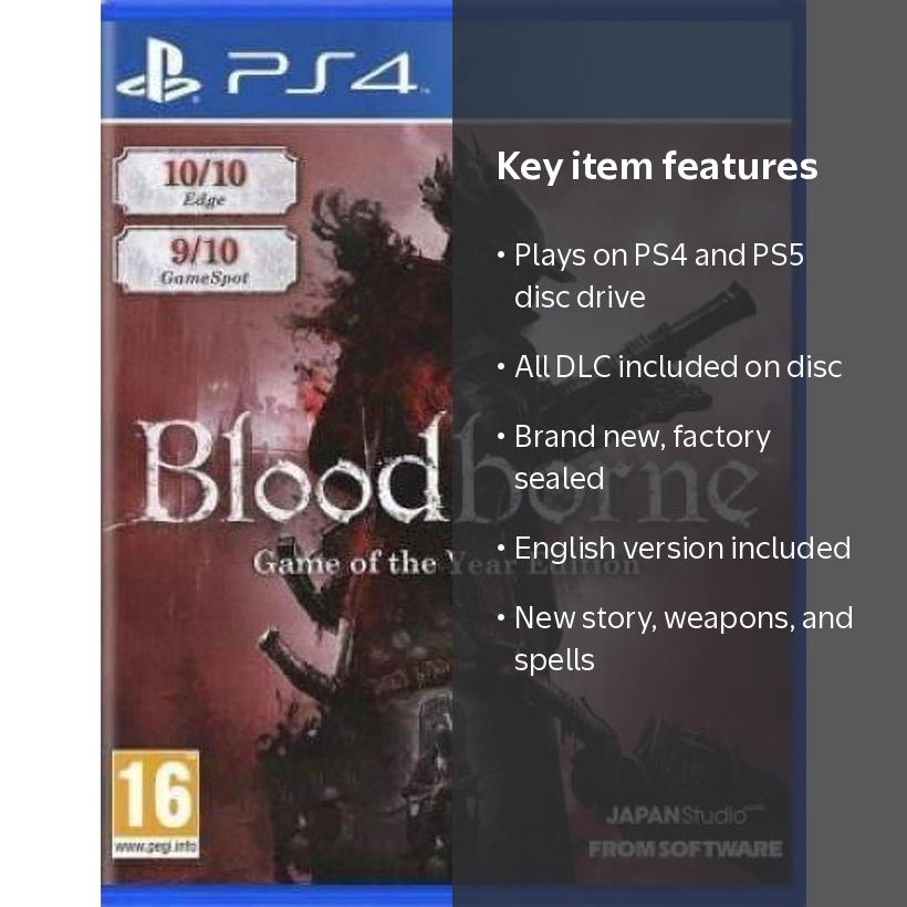 New Bloodborne Game of the Year Edition PS4 PS5 Bloodborne GOTY