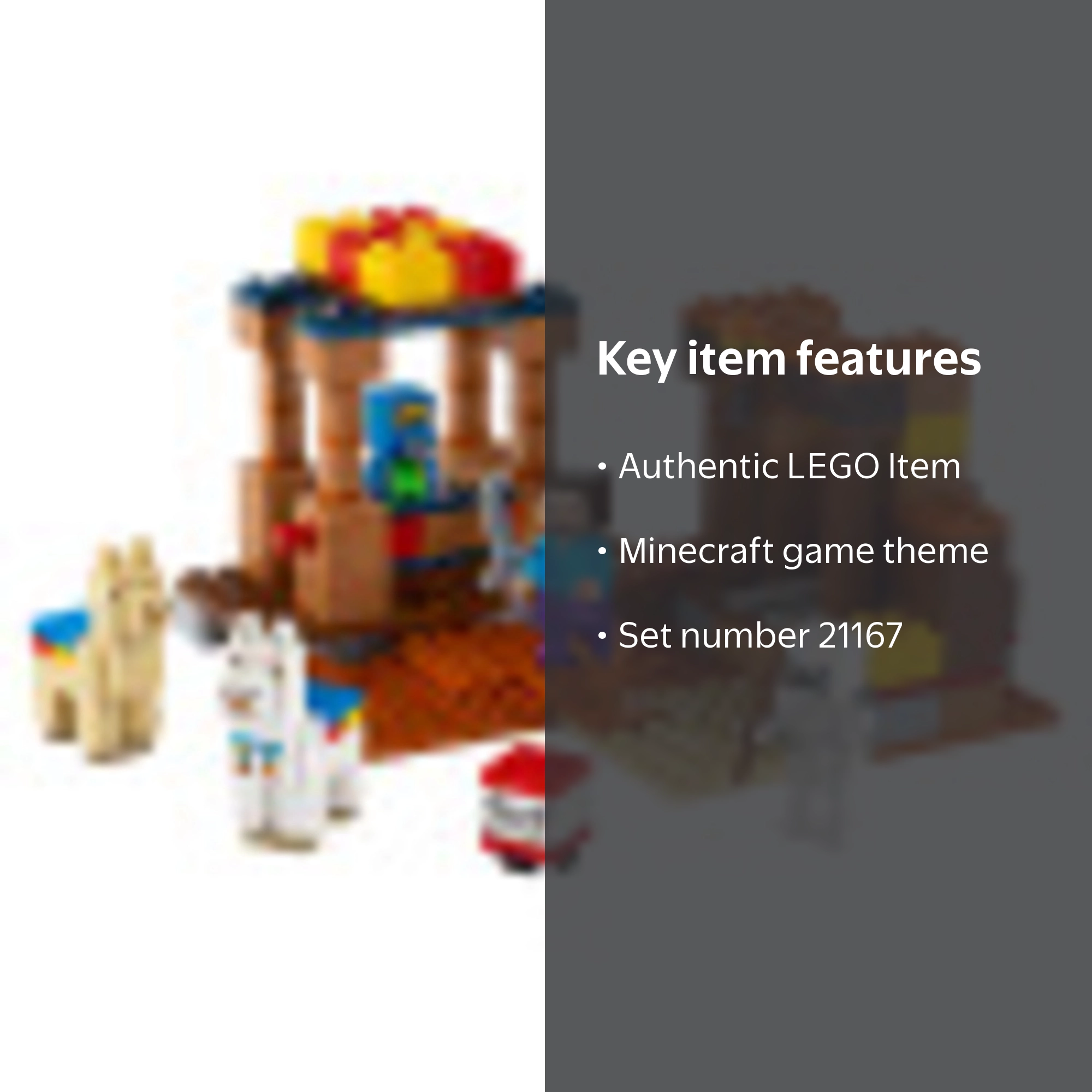 LEGO, Minecraft The Trading Post, 21167, 201 Pieces - Walmart.com