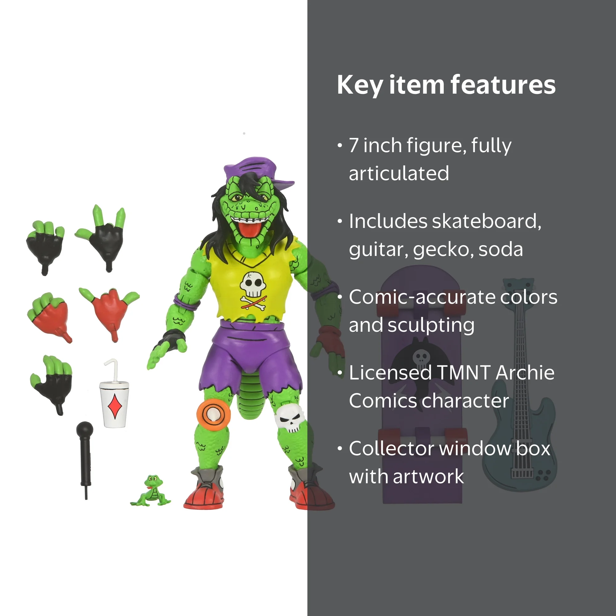 NECA Teenage Mutant Ninja Turtles Archie Comics Mondo Gecko 7