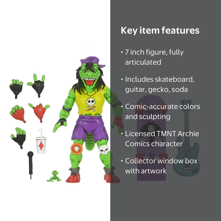 NECA Teenage Mutant Ninja Turtles Archie Comics Mondo Gecko 7