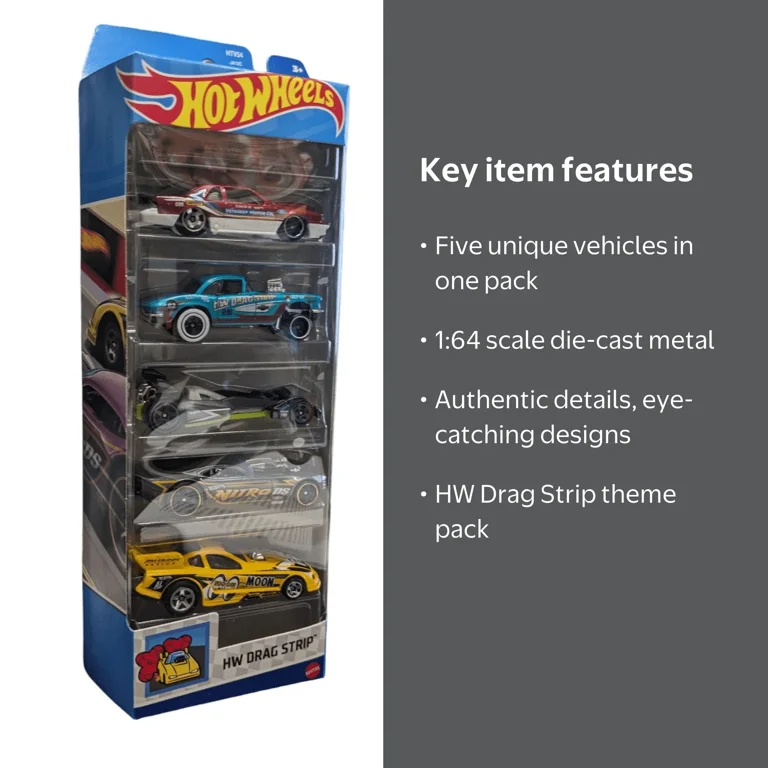 Hot Wheels 5 pack HW Drag Strip - Walmart.com