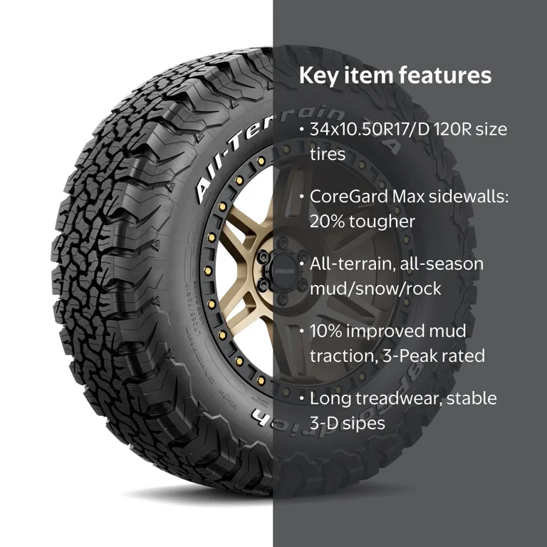 BFGoodrich All-Terrain T/A KO2 All-Season 34x10.50R17/D 120R Tire