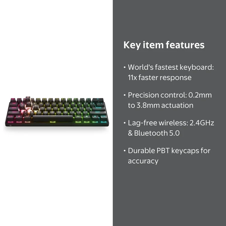 SteelSeries Apex Pro Mini Wireless Mechanical Gaming Keyboard