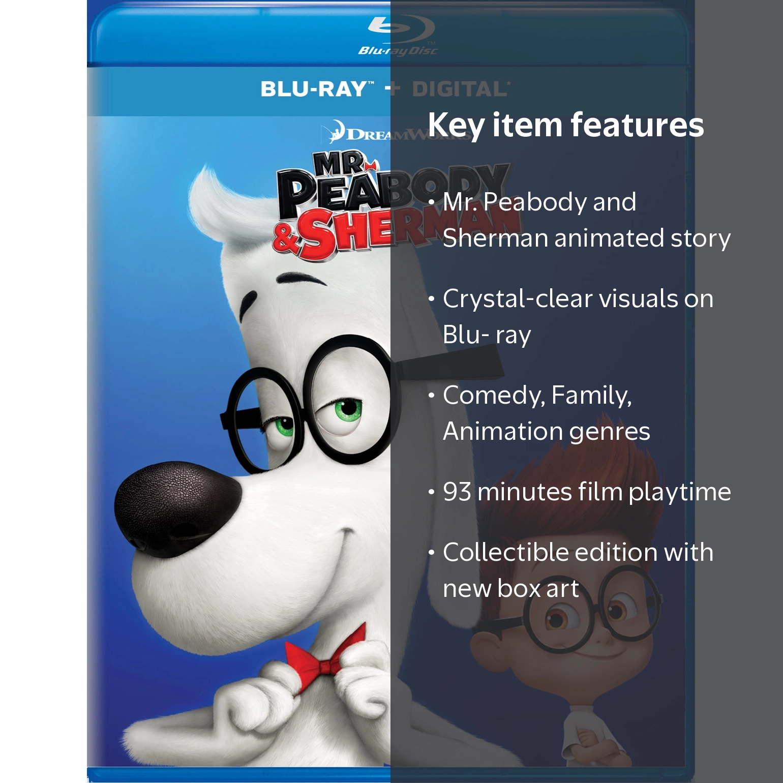 DreamWorks, Mr. Peabody and Sherman Blu-ray New Box Art, Comedy