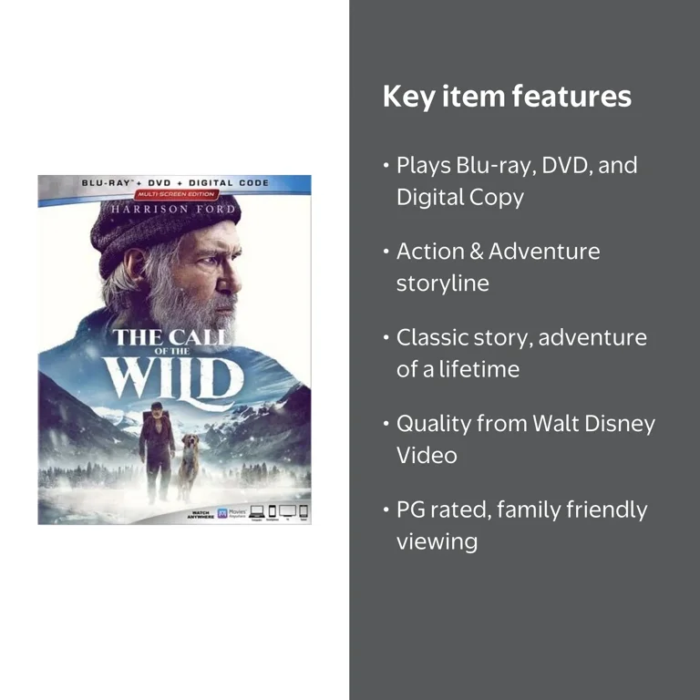 The Call of the Wild (Blu-ray + DVD + Digital Copy) - Walmart.com